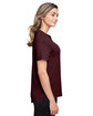 North End Ladies' Jaq Snap-Up Stretch Performance Polo burgundy ModelSide