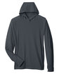 North End Unisex JAQ Stretch Performance Hoodie CARBON FlatFront