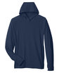 North End Unisex JAQ Stretch Performance Hoodie CLASSIC NAVY FlatFront