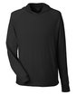 North End Unisex JAQ Stretch Performance Hooded T-Shirt black OFFront