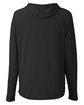 North End Unisex JAQ Stretch Performance Hooded T-Shirt black OFBack