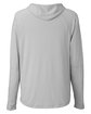 North End Unisex JAQ Stretch Performance Hooded T-Shirt platinum OFBack