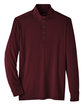 North End Men's JAQ Snap-Up Stretch Performance Pullover burgundy FlatFront