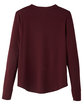 North End Ladies' JAQ Snap-Up Stretch Performance Pullover burgundy FlatBack