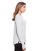 North End Ladies' JAQ Snap-Up Stretch Performance Pullover platinum ModelSide