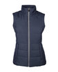 North End Ladies' Engage Interactive Insulated Vest navy/ graph OFFront