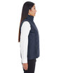 North End Ladies' Engage Interactive Insulated Vest navy/ graph ModelSide