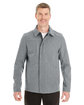North End Men's Edge Soft Shell Jacket with Fold-Down Collar  