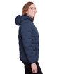 North End Ladies' Loft Puffer Jacket CLASSC NVY/ CRBN ModelSide