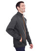 North End Men's Flux 2.0 Full-Zip Jacket BLK HTH/ OR SODA ModelQrt
