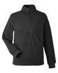 North End Men's Aura Sweater Fleece Quarter-Zip black/ black OFFront
