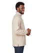 North End Men's Aura Sweater Fleece Quarter-Zip oatml hthr/ teak ModelSide
