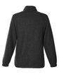 North End Ladies' Aura Sweater Fleece Quarter-Zip black/ black OFBack