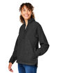 North End Ladies' Aura Sweater Fleece Quarter-Zip black/ black ModelQrt