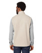 North End Men's Aura Sweater Fleece Vest oatml hthr/ teak ModelBack