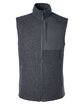 North End Men's Aura Sweater Fleece Vest carbon/ carbon OFFront
