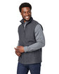 North End Men's Aura Sweater Fleece Vest carbon/ carbon ModelQrt