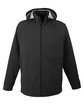 North End Men's City Hybrid Soft Shell Hooded Jacket black OFFront
