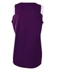 A4 Ladies' Moisture Management V Neck Muscle Shirt purple/ white ModelBack