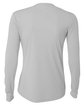 A4 Ladies' Long Sleeve Cooling Performance Crew Shirt SILVER ModelBack
