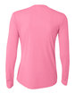 A4 Ladies' Long Sleeve Cooling Performance Crew Shirt pink ModelBack
