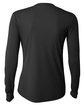 A4 Ladies' Long Sleeve Cooling Performance Crew Shirt BLACK ModelBack