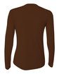 A4 Ladies' Long Sleeve Cooling Performance Crew Shirt brown ModelBack