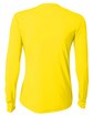 A4 Ladies' Long Sleeve Cooling Performance Crew Shirt safety yellow ModelBack