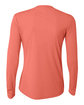 A4 Ladies' Long Sleeve Cooling Performance Crew Shirt coral ModelBack