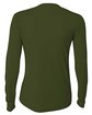 A4 Ladies' Long Sleeve Cooling Performance Crew Shirt MILITARY GREEN ModelBack