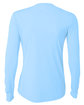 A4 Ladies' Long Sleeve Cooling Performance Crew Shirt sky blue ModelBack