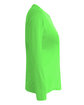 A4 Ladies' Long Sleeve Cooling Performance Crew Shirt safety green ModelSide
