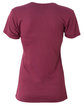 A4 Ladies' Softek V-Neck T-Shirt maroon ModelBack