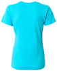 A4 Ladies' Softek V-Neck T-Shirt electric blue ModelBack
