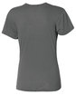 A4 Ladies' Softek V-Neck T-Shirt graphite ModelBack