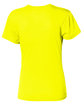 A4 Ladies' Softek V-Neck T-Shirt safety yellow ModelBack