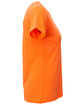 A4 Ladies' Softek V-Neck T-Shirt safety orange ModelSide