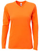 A4 Ladies' Long-Sleeve Softek V-Neck T-Shirt  