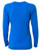 A4 Ladies' Long-Sleeve Softek V-Neck T-Shirt royal ModelBack
