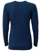 A4 Ladies' Long-Sleeve Softek V-Neck T-Shirt navy ModelBack