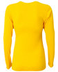 A4 Ladies' Long-Sleeve Softek V-Neck T-Shirt gold ModelBack