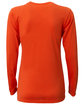 A4 Ladies' Long-Sleeve Softek V-Neck T-Shirt athletic orange ModelBack