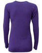 A4 Ladies' Long-Sleeve Softek V-Neck T-Shirt purple ModelBack