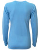A4 Ladies' Long-Sleeve Softek V-Neck T-Shirt light blue ModelBack