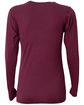 A4 Ladies' Long-Sleeve Softek V-Neck T-Shirt maroon ModelBack