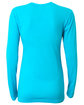 A4 Ladies' Long-Sleeve Softek V-Neck T-Shirt electric blue ModelBack