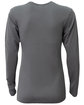 A4 Ladies' Long-Sleeve Softek V-Neck T-Shirt graphite ModelBack