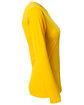 A4 Ladies' Long-Sleeve Softek V-Neck T-Shirt gold ModelSide
