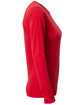 A4 Ladies' Long-Sleeve Softek V-Neck T-Shirt scarlet ModelSide