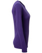 A4 Ladies' Long-Sleeve Softek V-Neck T-Shirt purple ModelSide